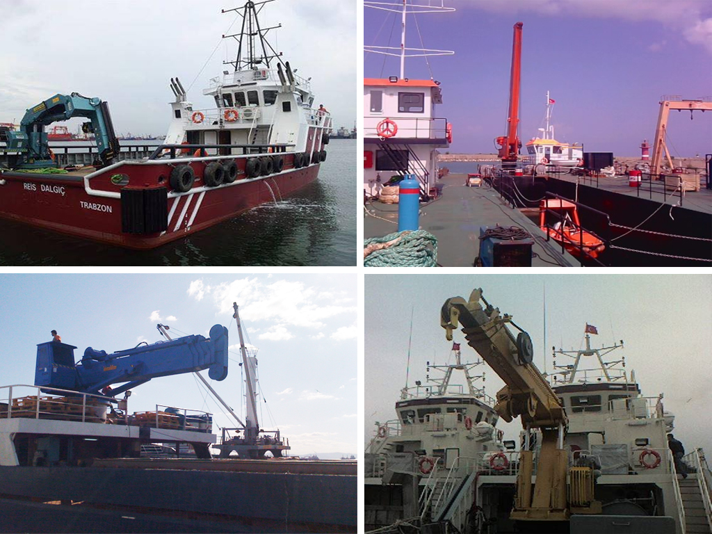 Puma marine crane manufacturing and installation