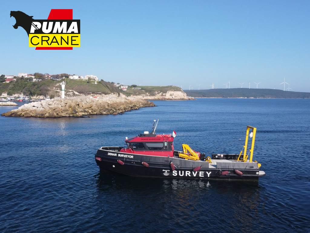 Puma marine crane manufacturing and installation